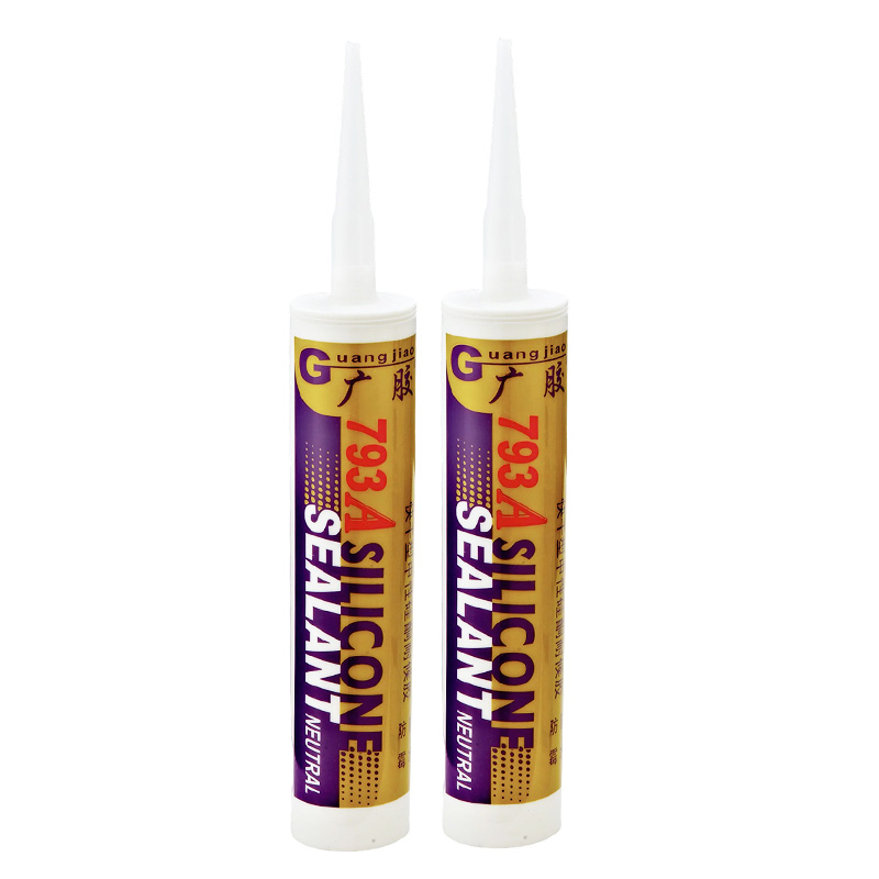 Silicone sealant being applied to a bathroom tile joint